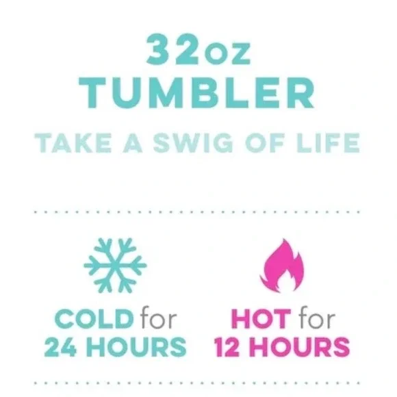 Swig 32oz Tumbler Indigo Isles Ikat Blue White Triple Insulated Stainless Steel - Picture 5 of 5